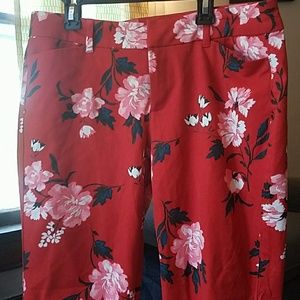 Red floral old navy pixie NEVER WORN