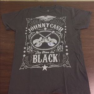 Gray Johnny Cash Tshirt