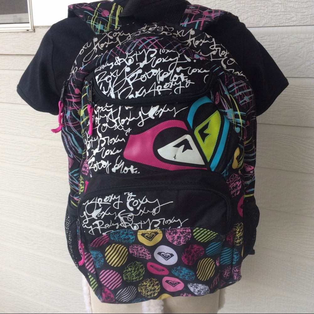🍀SOLD🍀 Roxy school student backpack Book bag