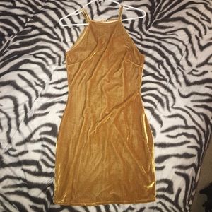 Velvet bodycon dress