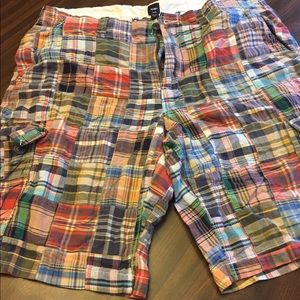 Gap madras cargo shorts