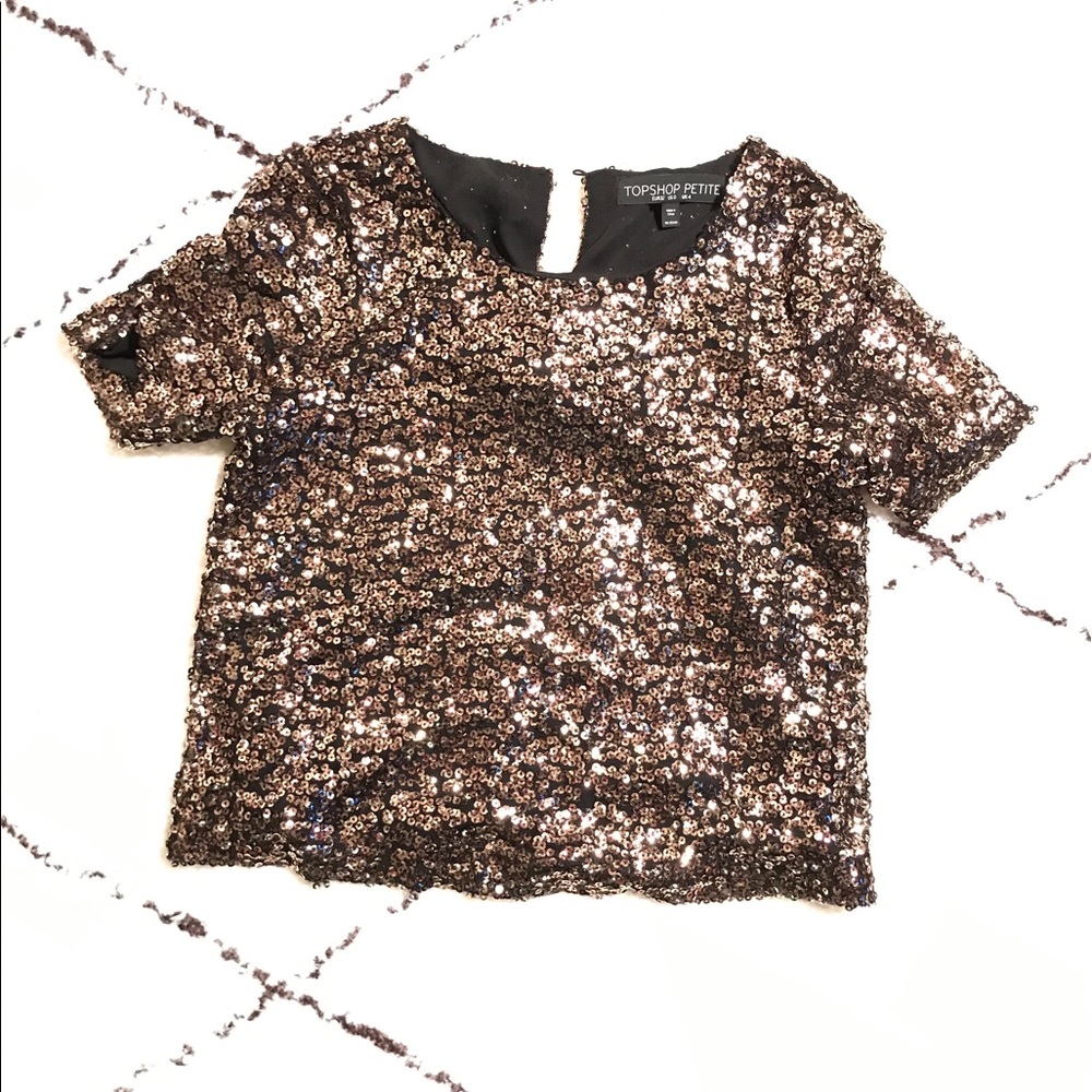 Like 🆕 Topshop Sparkly bronze top