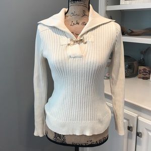 Lauren Ralph Lauren Cream Ribbed Sweater