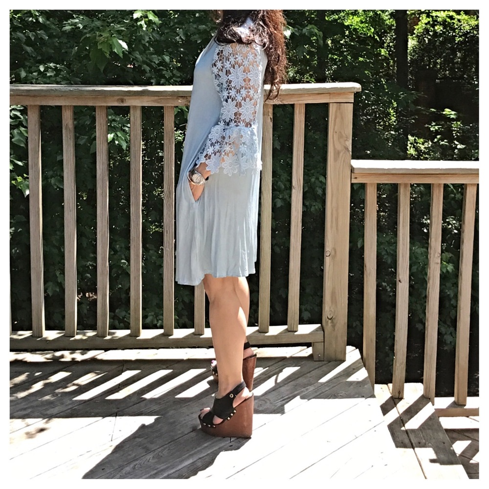 ✨LAST ONE ✨Crochet sleeves dress - Picture 6 of 7