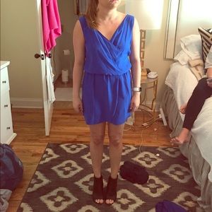 Blue silk Dress