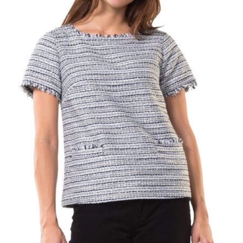 New! Sail to Sable textured tweed top