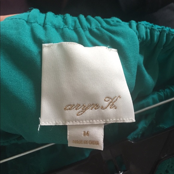 Aryn K. Strapless Midi Lace Overlay Dress - Picture 4 of 4