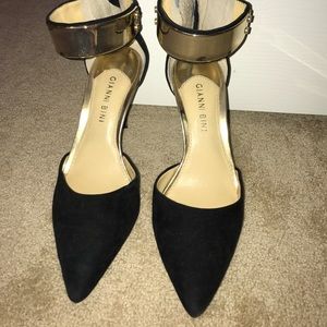 GIANNI BINI Black & Gold heels