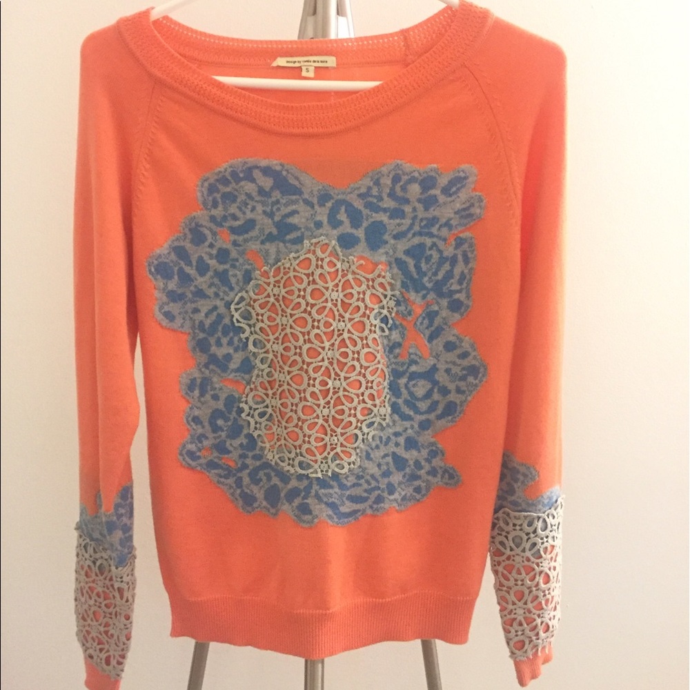BRAND MEW Orange knitwear top