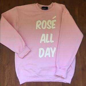 Pink Private Party Rose All Day Sweatshirt