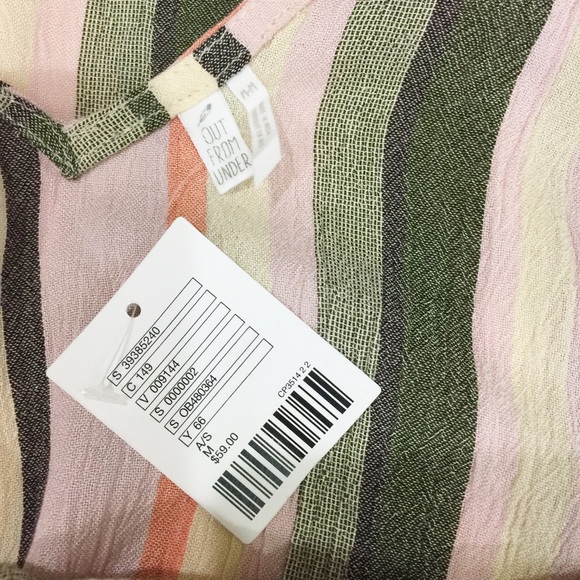 [ out from under ] NWT striped midi dress - Picture 8 of 8