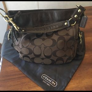 Coach signature hobo