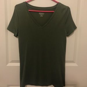 Military Green Merona V-neck