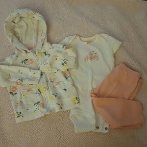 Baby girls carters set