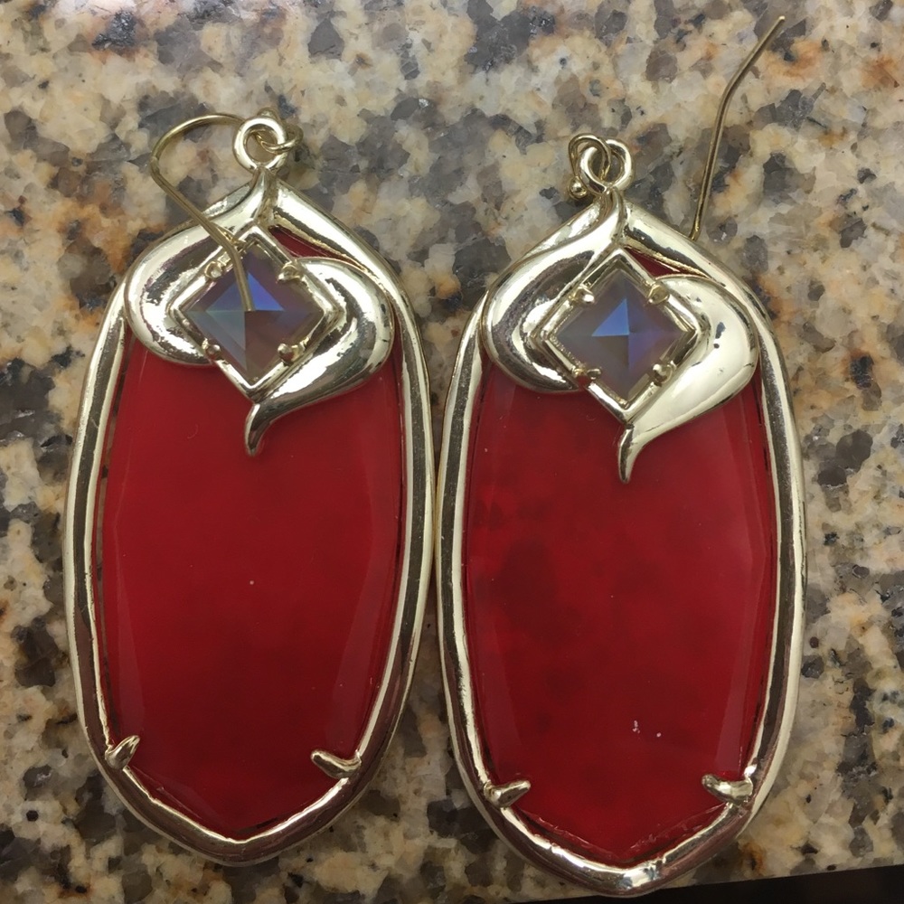 Red earrings
