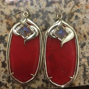 Red earrings