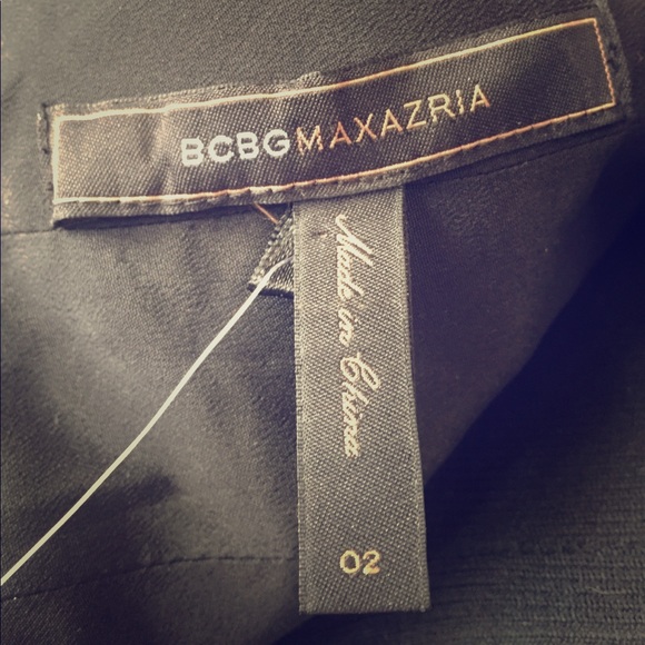 BCBGMAXAZRIA Black and Gold Formal Dress - New - Picture 8 of 8