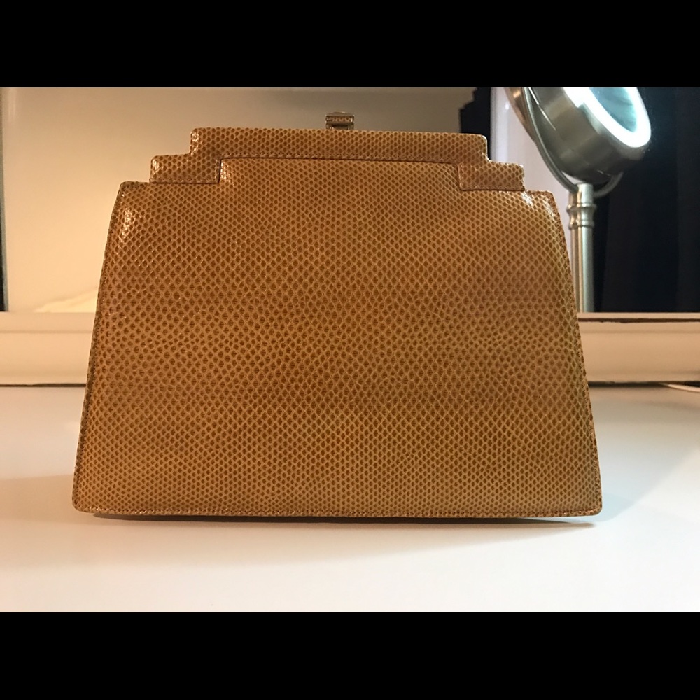 Vintage Judith Leiber exotic leather purse