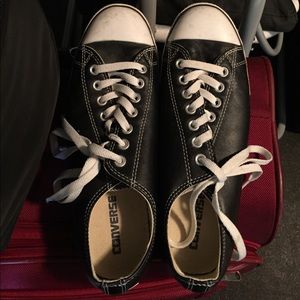 Leather converse
