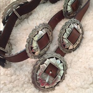 Vintage Brighton sunflower belt western concho