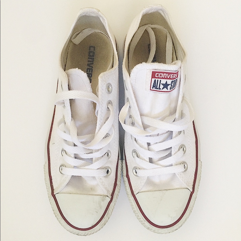 White low top converse