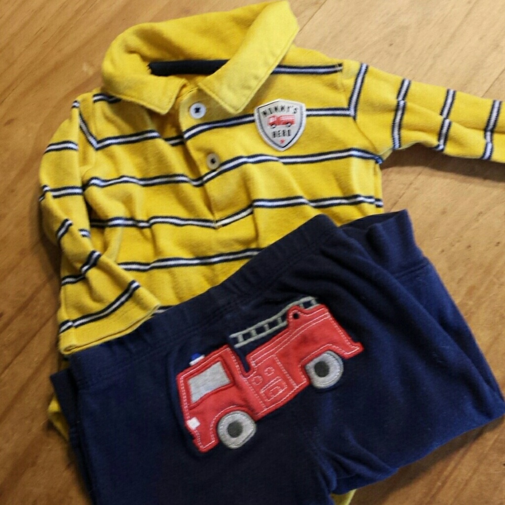 Mommy's Hero Firetruck outfit