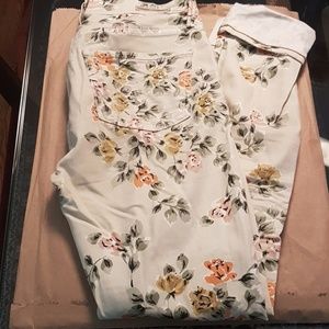 Citizens of Humanity fun flower print skinny jeans