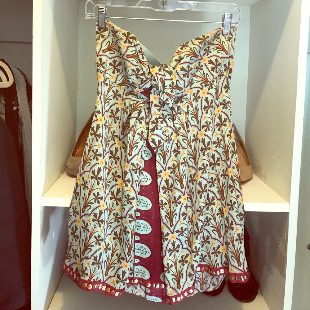 Tracy Reese strapless sweetheart top