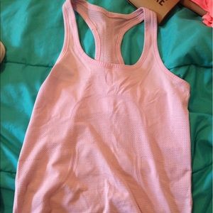 LuLuLemon t-back workout top