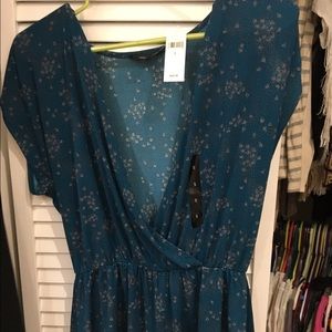 Banana Republic teal blouse