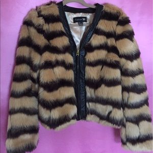 Faux fur coat