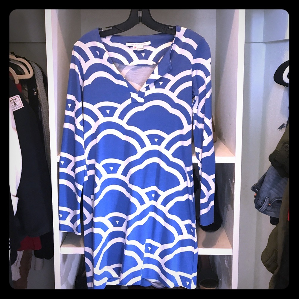 DVF long sleeve dress