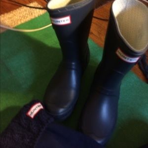 Hunter. Boots Blue short