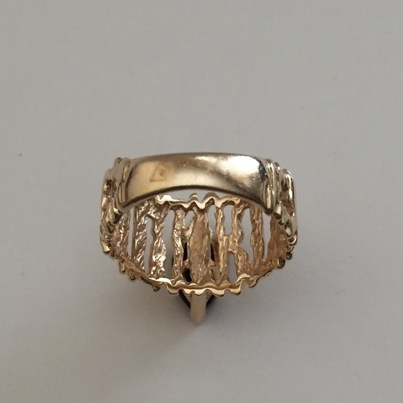 ❌SOLD❌Black Onyx 14K YG Ring - Picture 5 of 7