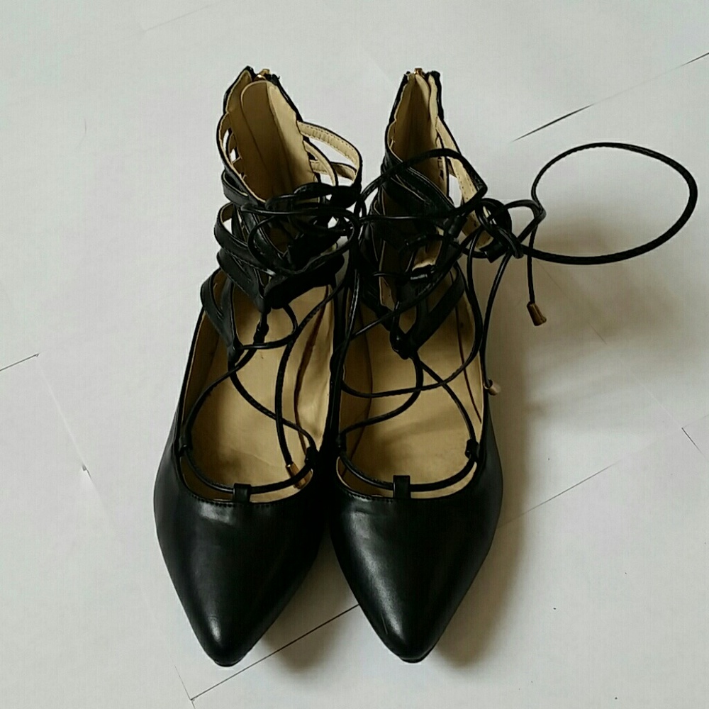 West Blvd Lace Up Flats