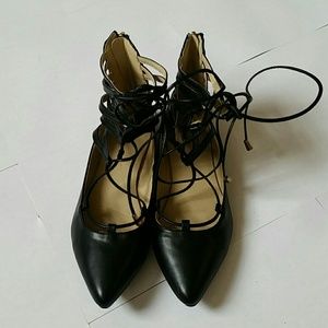 West Blvd Lace Up Flats