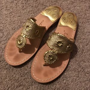 Gold Sparkle Jack Rogers
