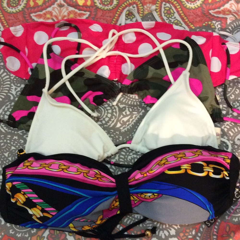 4 Pc Lot bikini tops