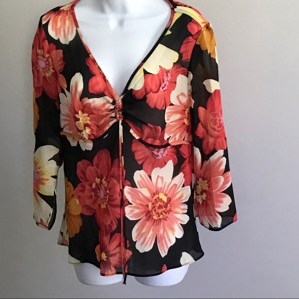 Blouse by MDS California Sheer Size L