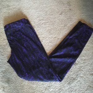 Champion purple/black design leggings