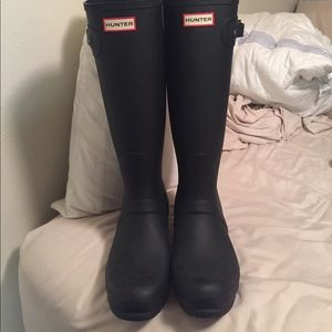 Hunter Original Tall Matte Back boots NEVER WORN