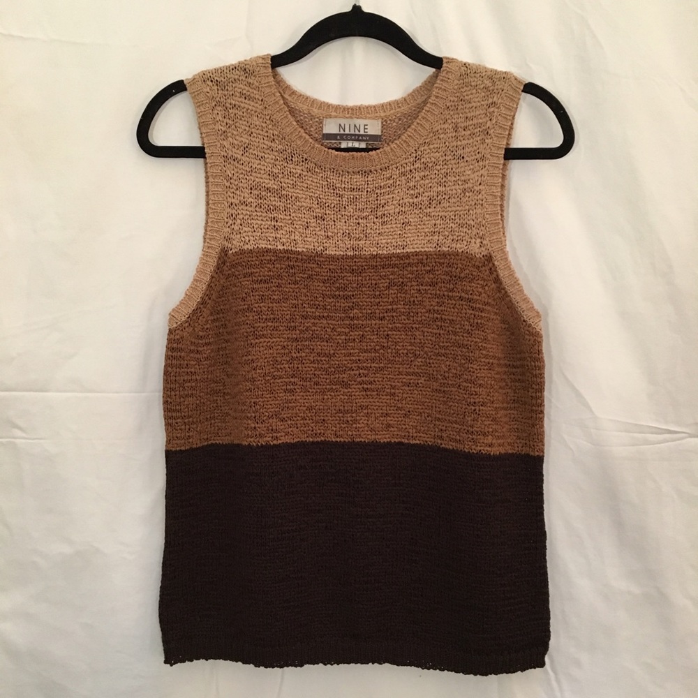 Nine West Tri-tone Sweater Vest