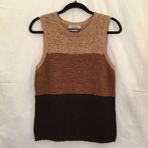 Nine West Tri-tone Sweater Vest