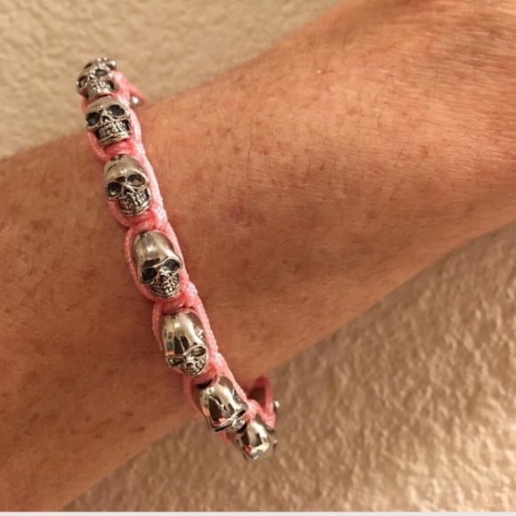 King Baby Studio Macrame Skull Bracelet - Picture 3 of 5