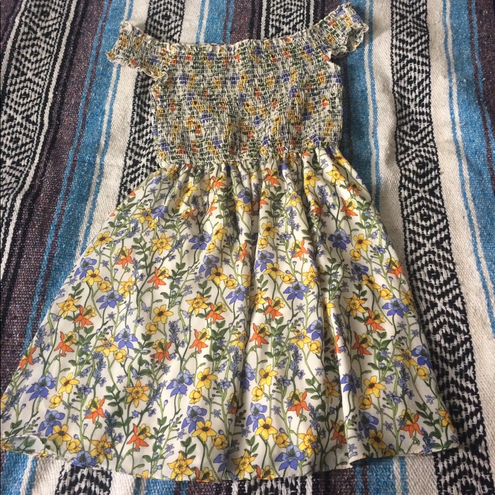 Anything Fleur You Ivory Floral Print Dress