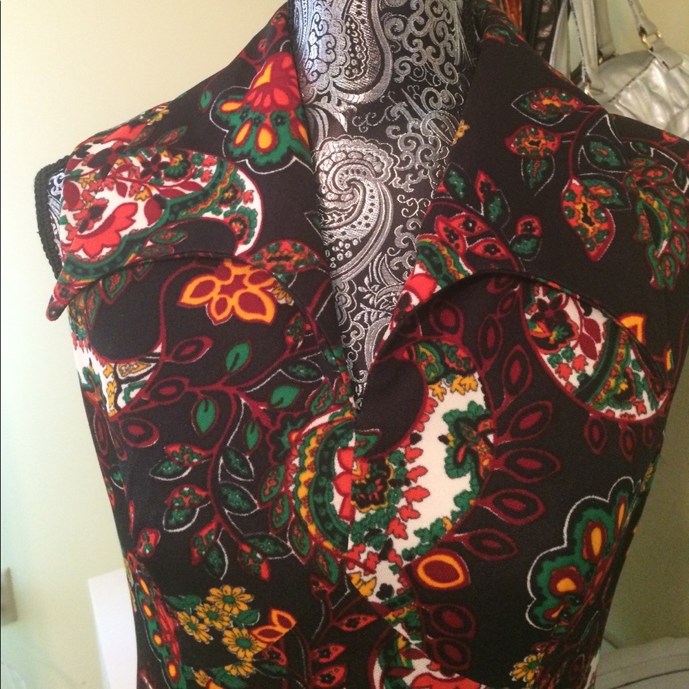 Vintage full length sleeveless U.K. Dress