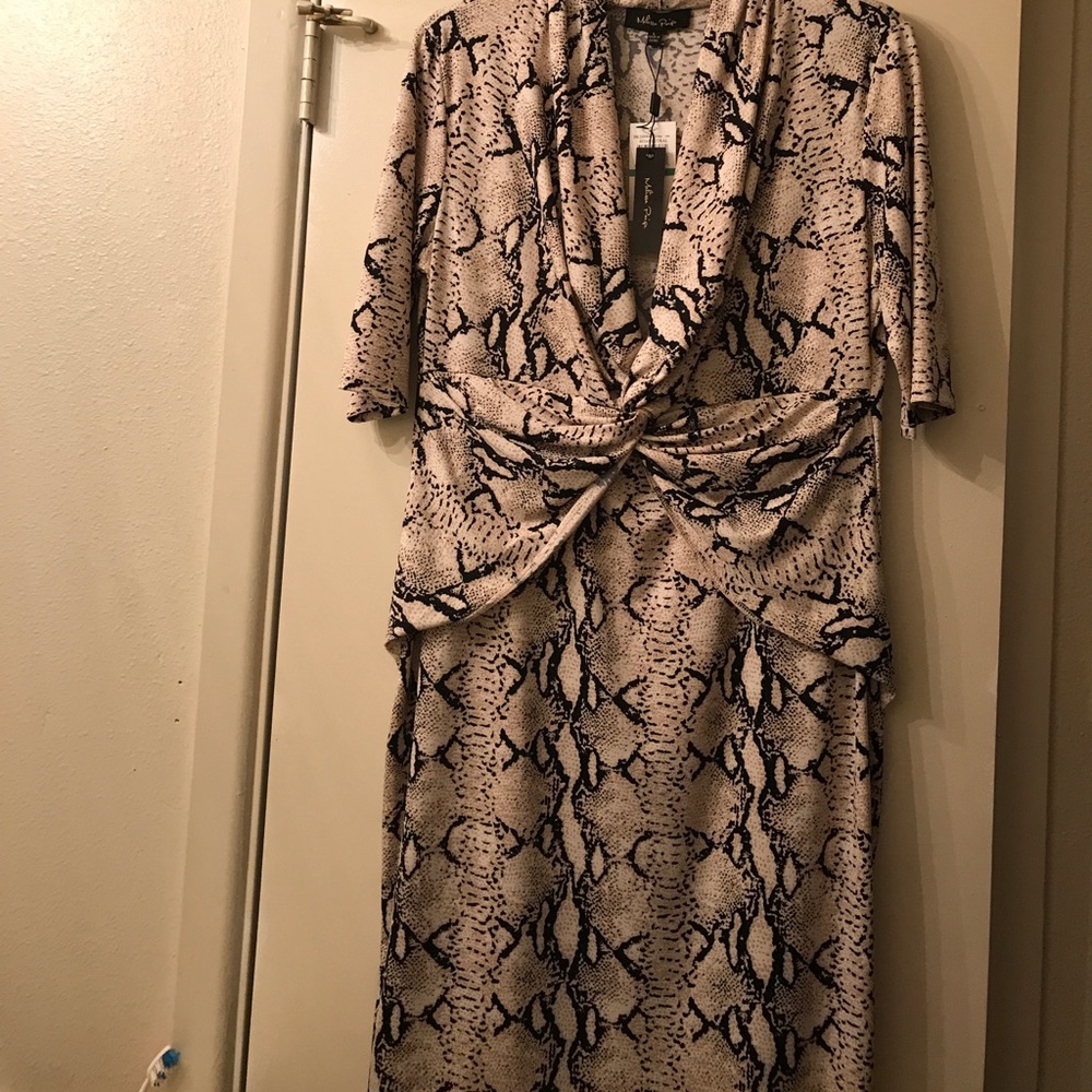 Snake print dress