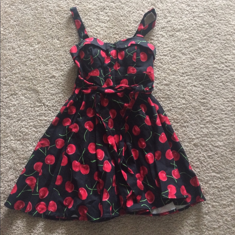 Cherry bomb pinup style dress