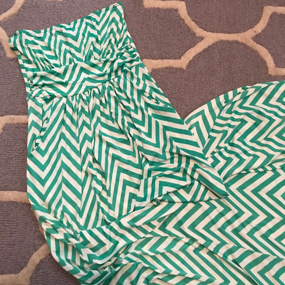 Chevron Maxi dress, size S