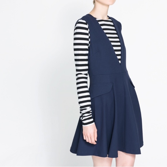 Zara Deep V Neck Dress - Picture 2 of 8